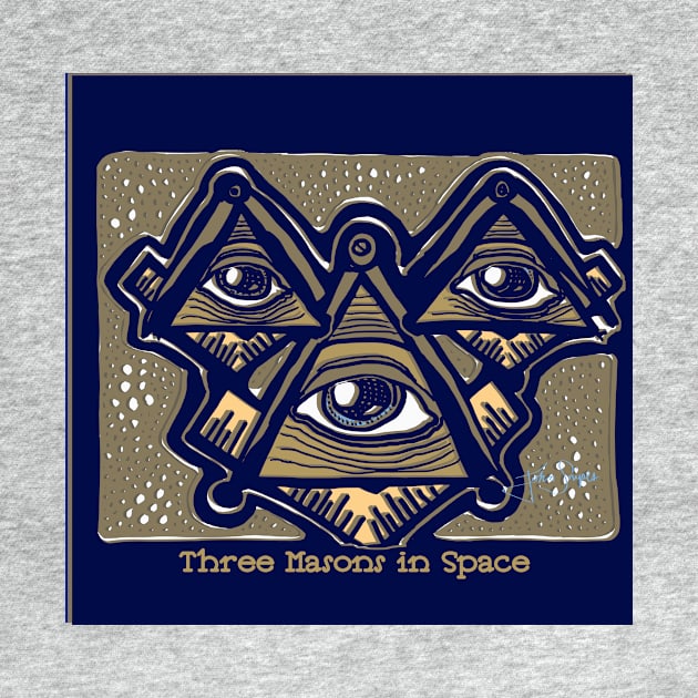 Three Masons in Space by JSnipe